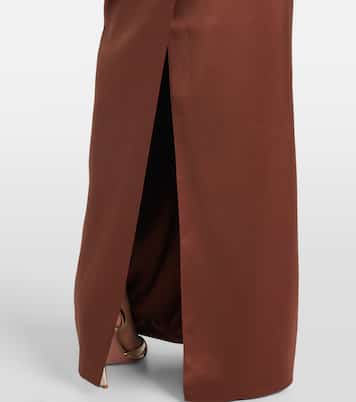 Holly bow-detail satin corset gown | The New Arrivals Ilkyaz Ozel