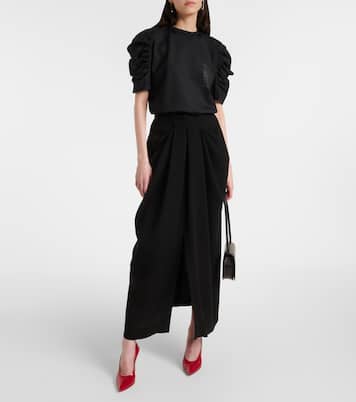 T-shirt Mantide in jersey con logo | Max Mara