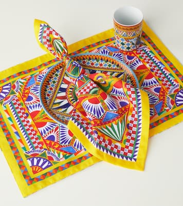 Carretto Siciliano placemat and napkin set | Dolce&Gabbana Casa