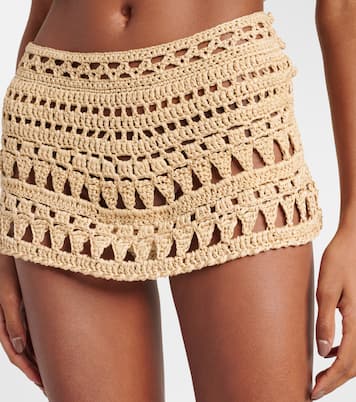 Crochet cotton and silk maxi dress | Elie Saab