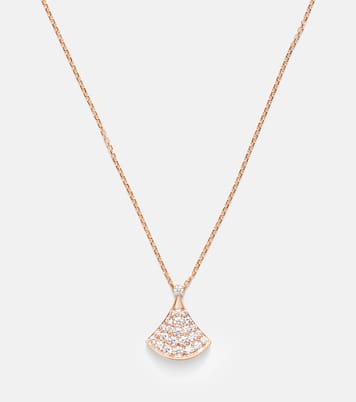 Diva's Dream 18kt rose gold necklace with diamonds | Bvlgari