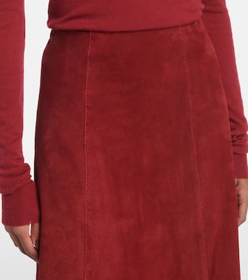 Suede midi skirt | Joseph
