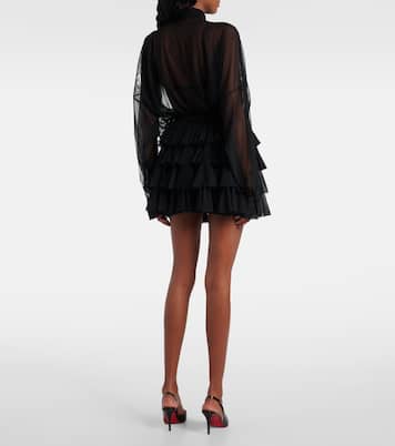Minikleid aus Mesh | Norma Kamali