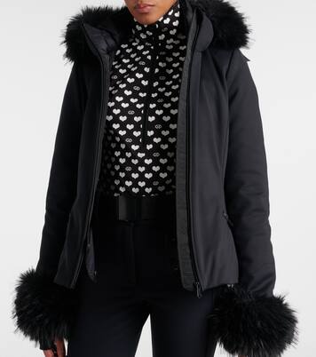 Chaqueta de esquí Giselle con pelo sintético | Goldbergh