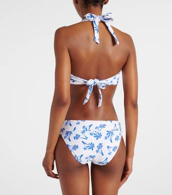 Palm Beach printed bikini top | Heidi Klein