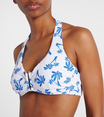 Palm Beach printed bikini top | Heidi Klein