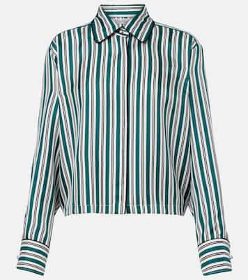 Chemise Brama rayée en soie | Max Mara