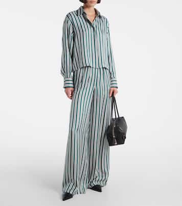 Chemise Brama rayée en soie | Max Mara
