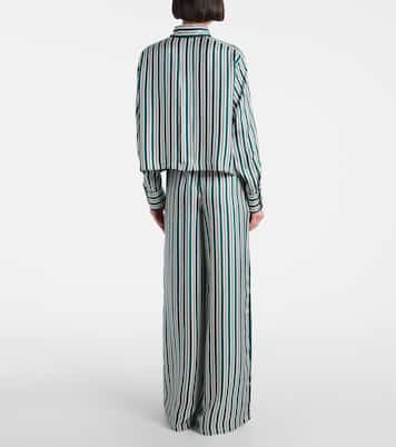 Chemise Brama rayée en soie | Max Mara