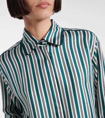 Chemise Brama rayée en soie | Max Mara
