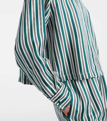 Chemise Brama rayée en soie | Max Mara