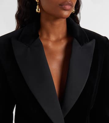 Blazer de terciopelo de algodón | Costarellos