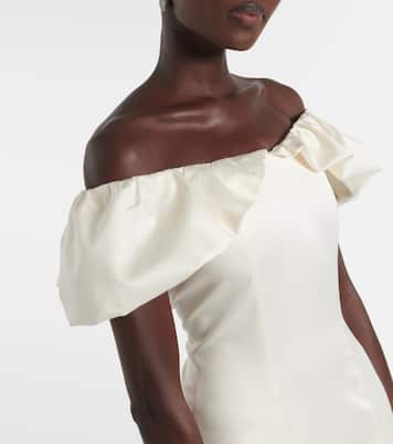 Draped off-shoulder minidress | Rotate