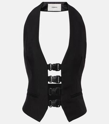 Halterneck open-back top | Coperni