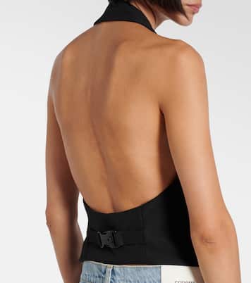 Halterneck open-back top | Coperni
