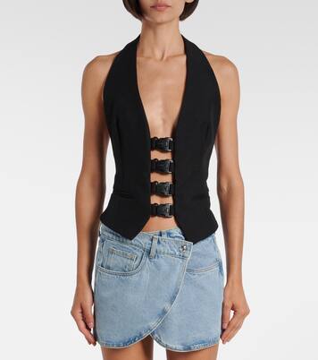 Halterneck open-back top | Coperni