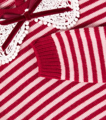 Pull Blanca rayé en laine | La Coqueta