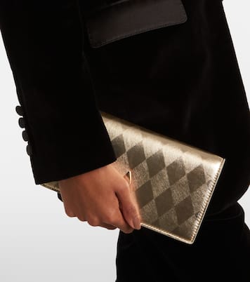 Bettina metallic leather clutch | Christian Louboutin
