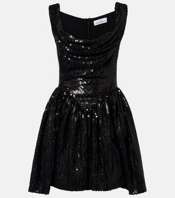 Mini Sunday sequined draped corset dress | Vivienne Westwood