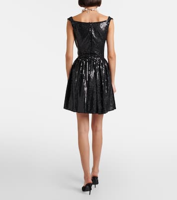 Mini Sunday sequined draped corset dress | Vivienne Westwood