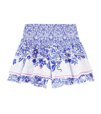 Alizee floral ruffled cotton skirt | Poupette St Barth Kids