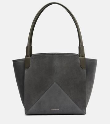 Victoria Small suede top-handle bag | Victoria Beckham