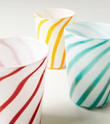 Set of 4 striped glasses  | Bitossi