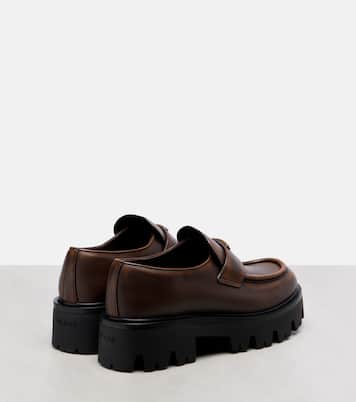 Mocassini in pelle con platform | Prada