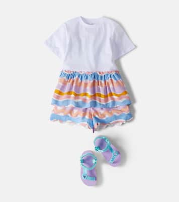 Printed cotton jersey T-shirt | Stella McCartney Kids