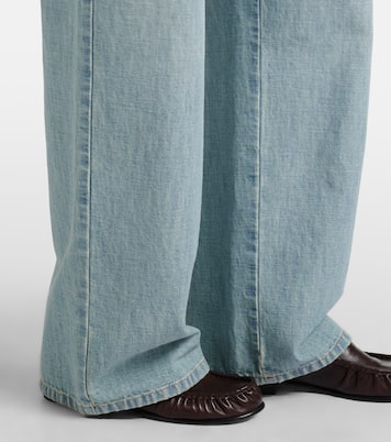 Wide-Leg Jeans aus Chambray | Miu Miu