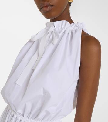 Gathered cotton midi dress | Patou