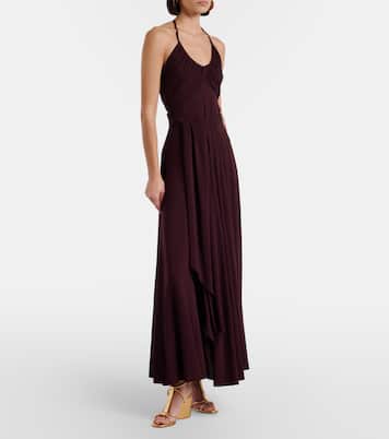 Metallic leather wedge sandals | Gianvito Rossi