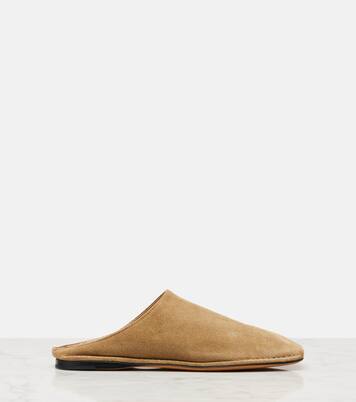 Slippers Piper aus Veloursleder | The Row