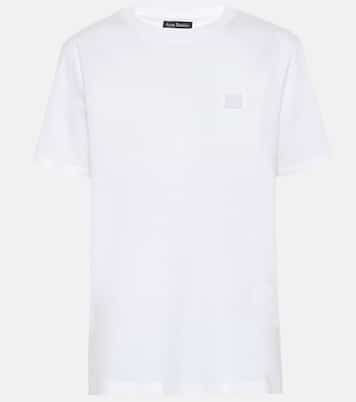 Camiseta de jersey de algodón con logo | Acne Studios