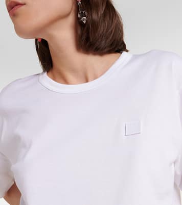Camiseta de jersey de algodón con logo | Acne Studios