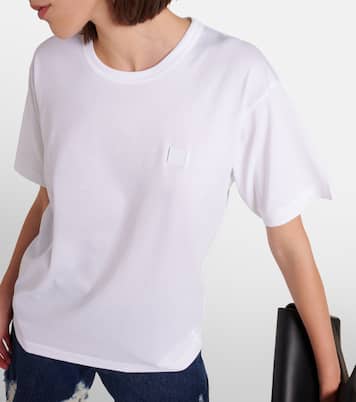 Camiseta de jersey de algodón con logo | Acne Studios
