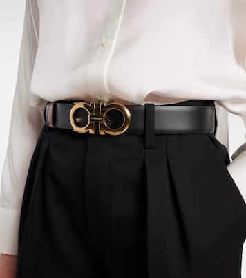 Gancini reversible leather belt | Ferragamo