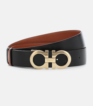 Gancini reversible leather belt | Ferragamo