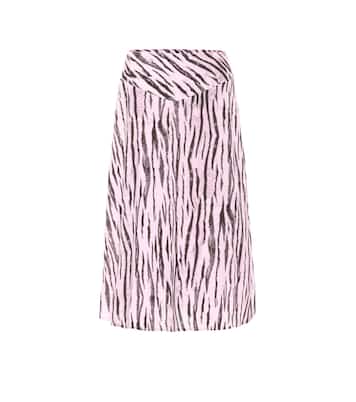 Falda midi Senga con estampado de serpiente | Baum und Pferdgarten