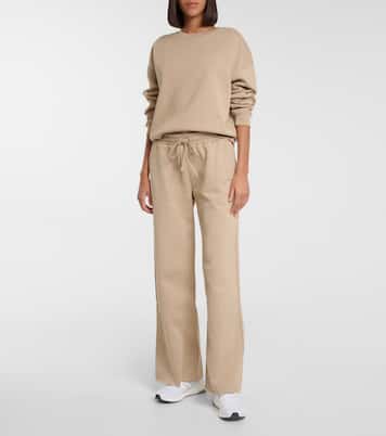 High-rise cotton-blend sweatpants | Frame