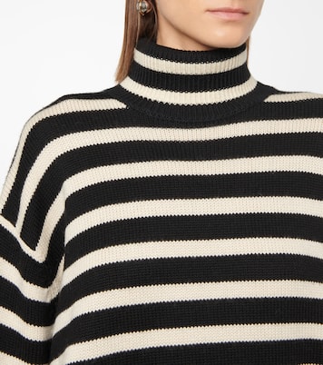 Rollkragenpullover aus Wolle und Baumwolle | Toteme