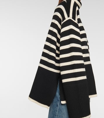 Rollkragenpullover aus Wolle und Baumwolle | Toteme