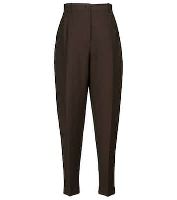 Malu linen-blend carrot pants | The Row