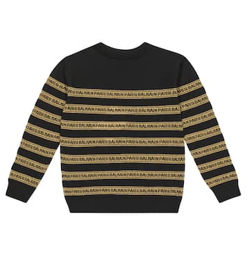 Pullover in cashmere e cotone | Balmain Kids