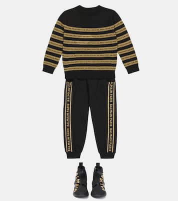 Pullover in cashmere e cotone | Balmain Kids