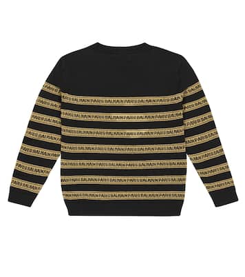 Pullover in cashmere e cotone | Balmain Kids