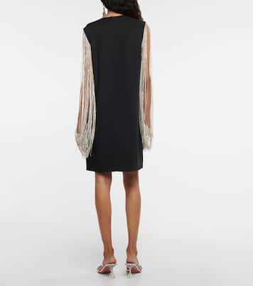 Valencia crystal-embellished crêpe minidress | Costarellos
