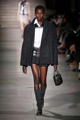 Minigonna plissé in lana | Miu Miu