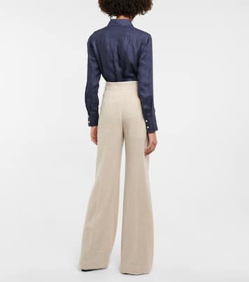 High-rise wool and cashmere pants | Chloé
