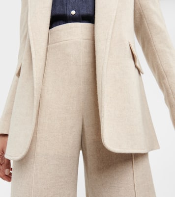 High-rise wool and cashmere pants | Chloé